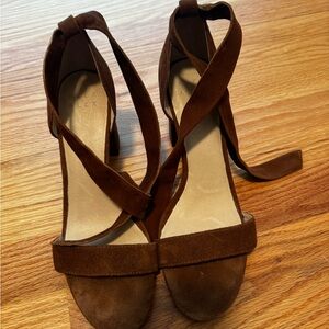 Alex Brown Suede Women's Heels